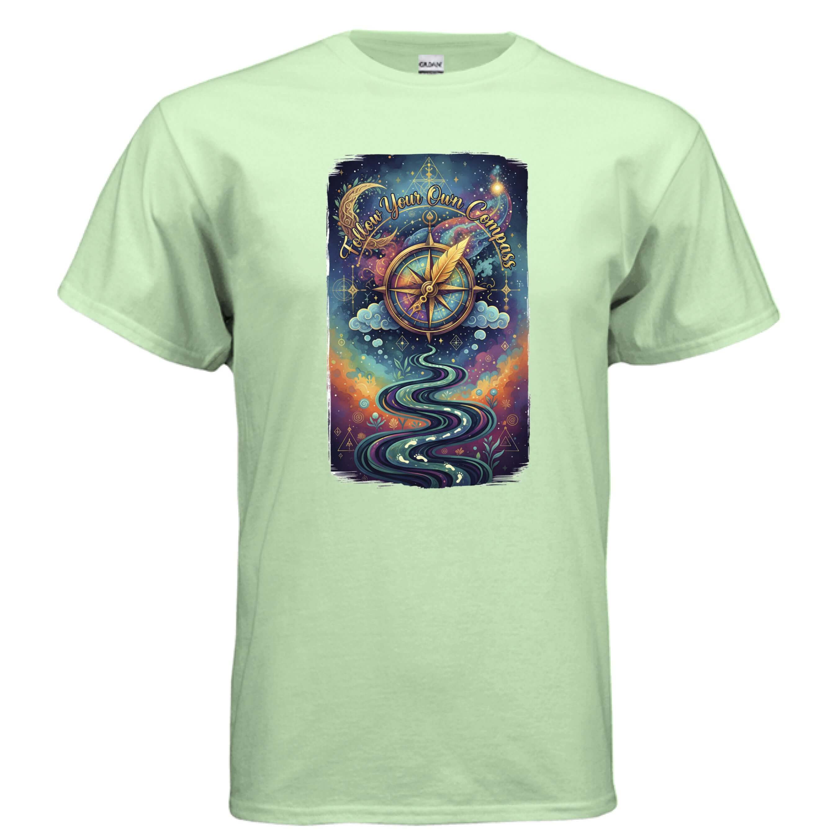 OBSIDIAN CODE presents an inspiring Follow Your Compass tee for adventurers who love motivation, comfort, and everyday exploration.
