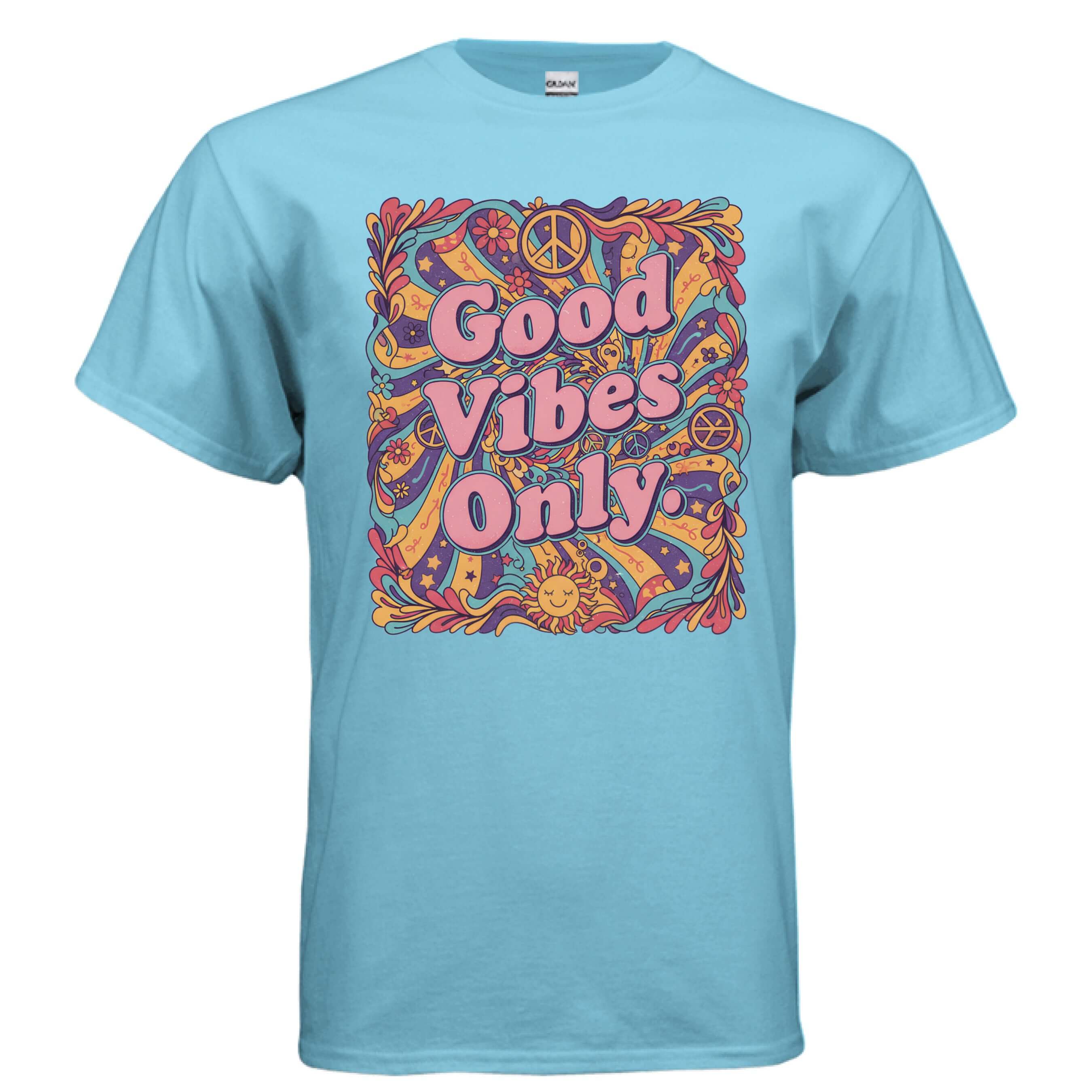 OBSIDIAN CODE brings a Good Vibes Only tee filled with positivity, uplifting style, and bright everyday comfort.