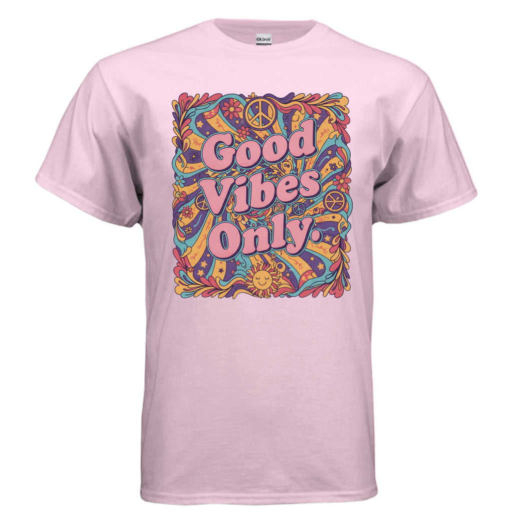 OBSIDIAN CODE brings a Good Vibes Only tee filled with positivity, uplifting style, and bright everyday comfort.