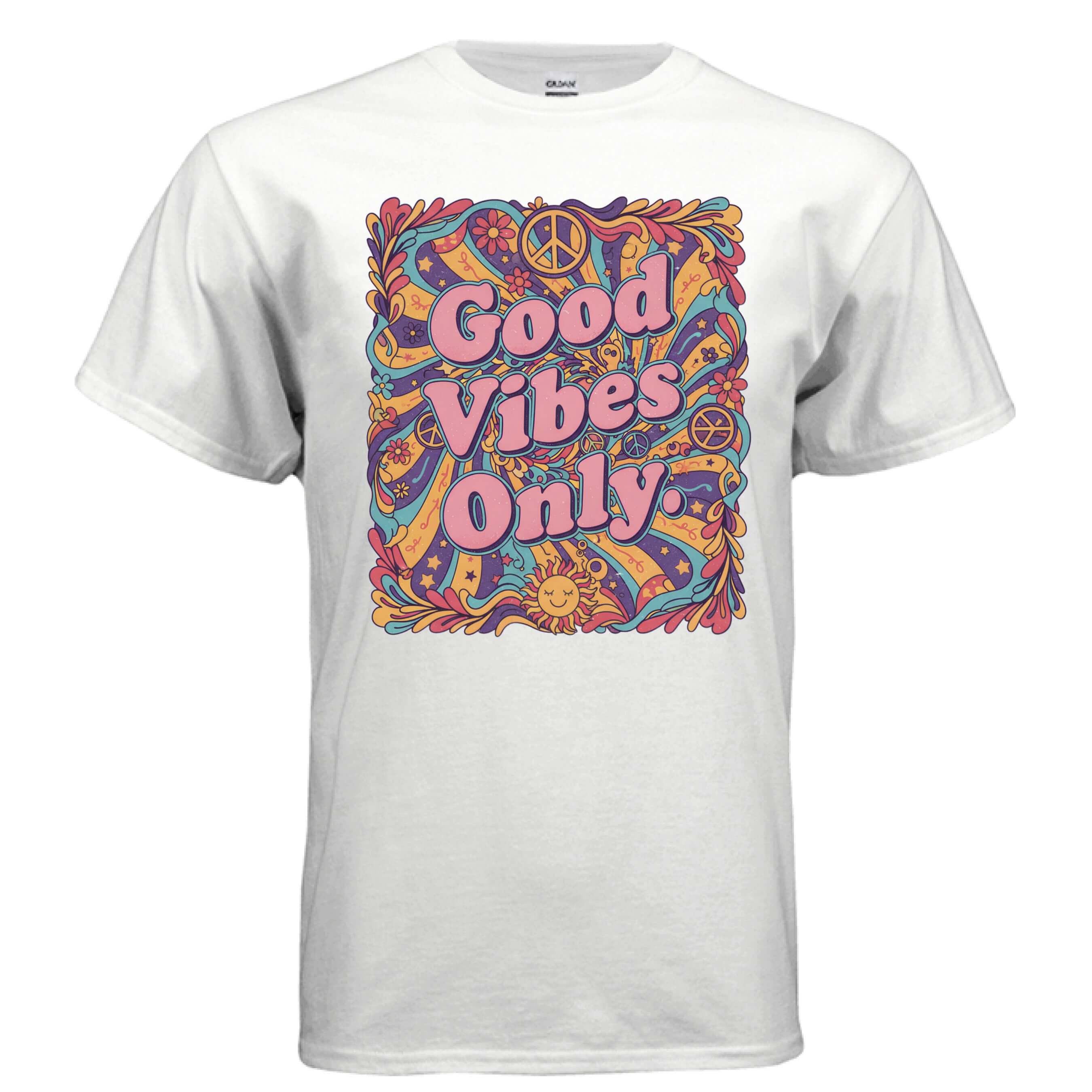 OBSIDIAN CODE brings a Good Vibes Only tee filled with positivity, uplifting style, and bright everyday comfort.