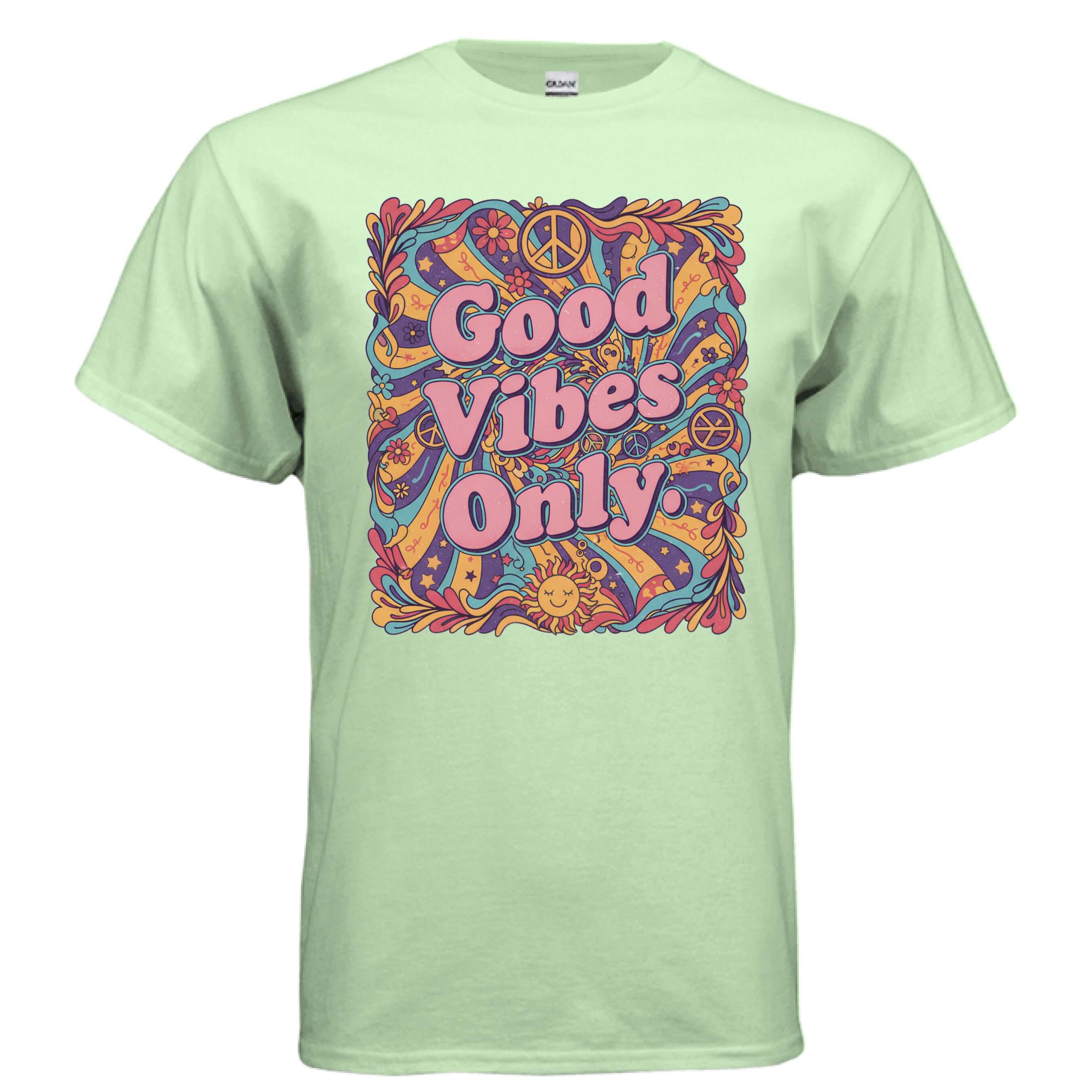 OBSIDIAN CODE brings a Good Vibes Only tee filled with positivity, uplifting style, and bright everyday comfort.