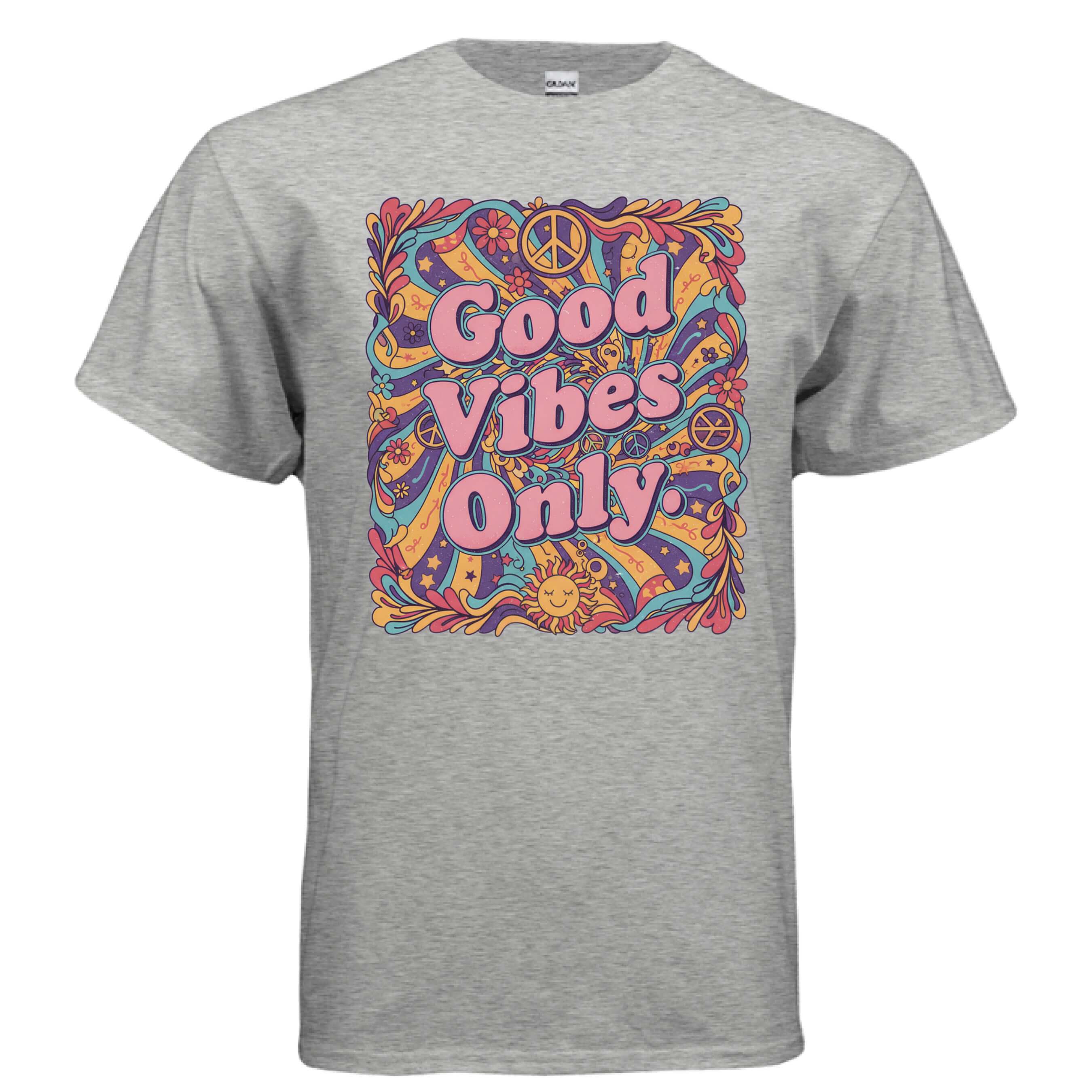 OBSIDIAN CODE brings a Good Vibes Only tee filled with positivity, uplifting style, and bright everyday comfort.