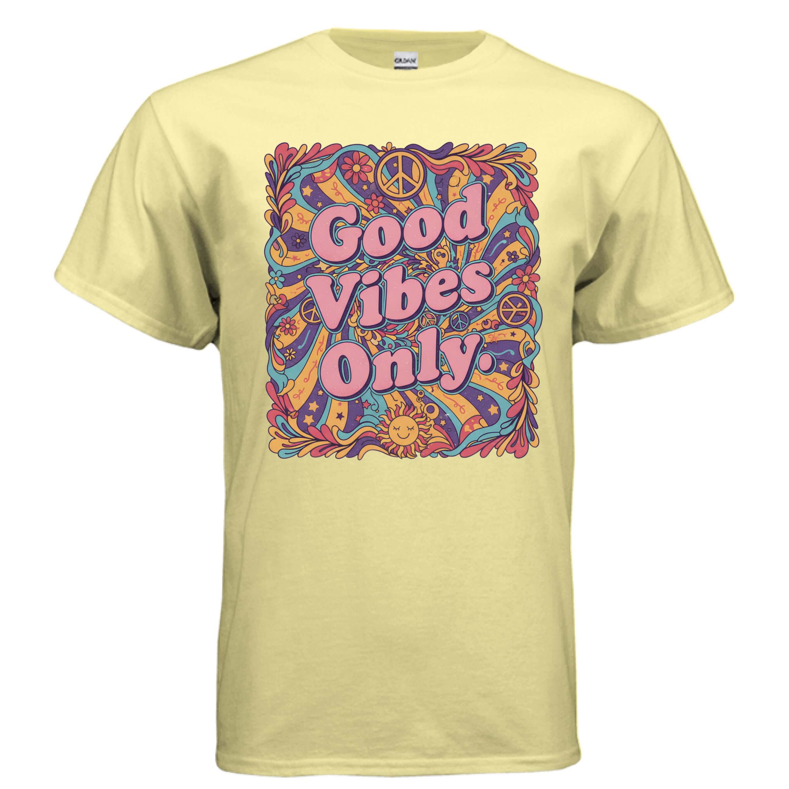 OBSIDIAN CODE brings a Good Vibes Only tee filled with positivity, uplifting style, and bright everyday comfort.
