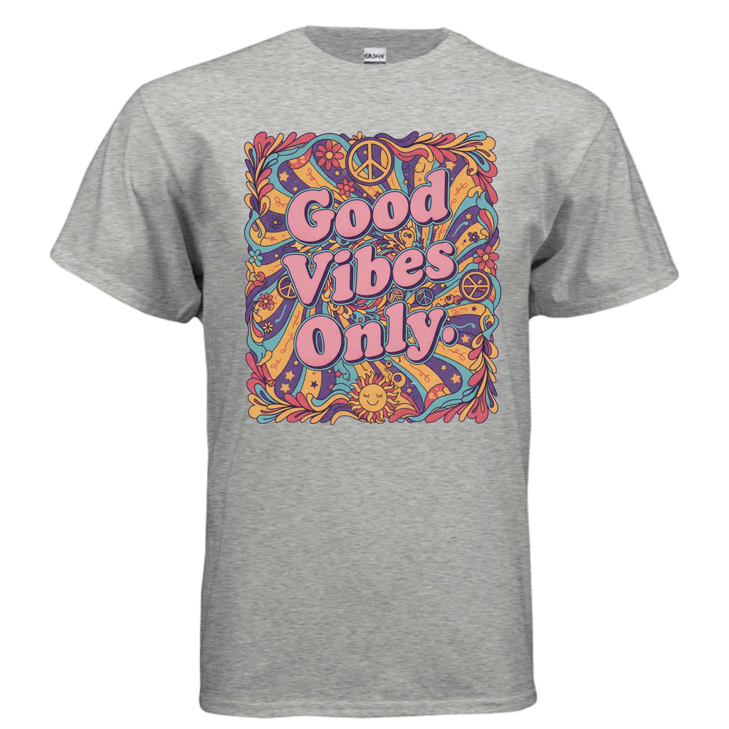 OBSIDIAN CODE brings a Good Vibes Only tee filled with positivity, uplifting style, and bright everyday comfort.