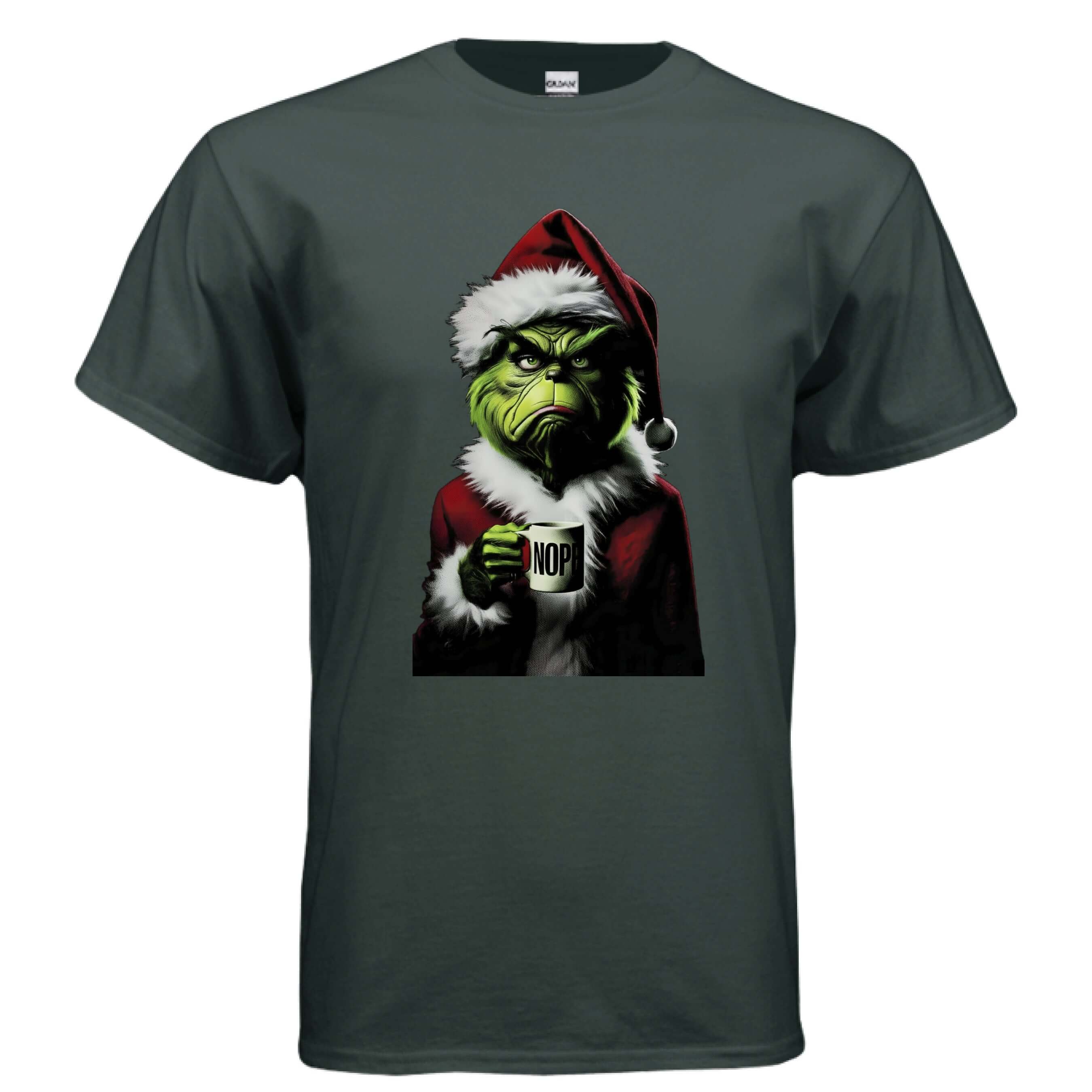 OBSIDIAN CODE introduces a witty Grinch Nope tee made for fans of sarcastic humor, festive fun, and playful Christmas style.