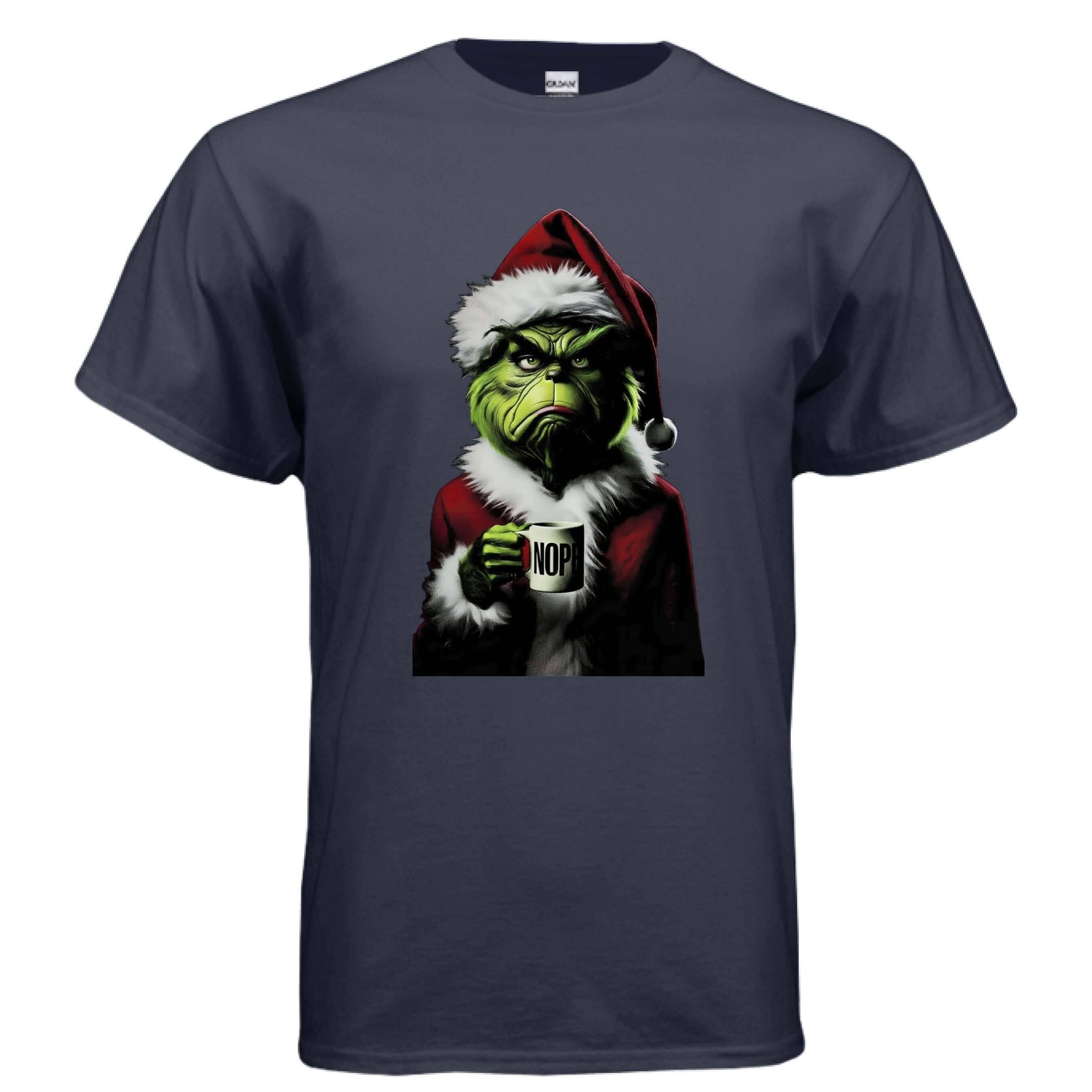 OBSIDIAN CODE introduces a witty Grinch Nope tee made for fans of sarcastic humor, festive fun, and playful Christmas style.