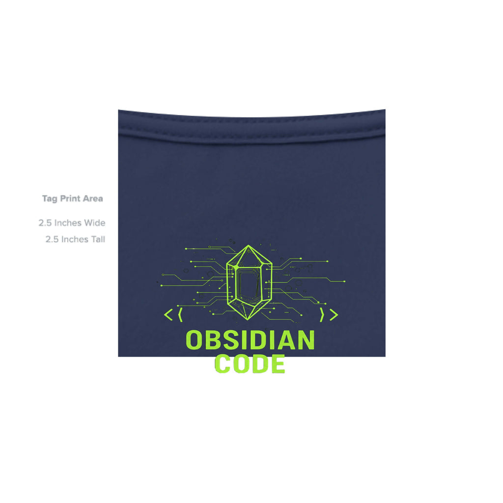 Obsidian Code Reboot Your Thoughts Tee featuring a graphic of a brain and vibrant colors on a beige shirt.