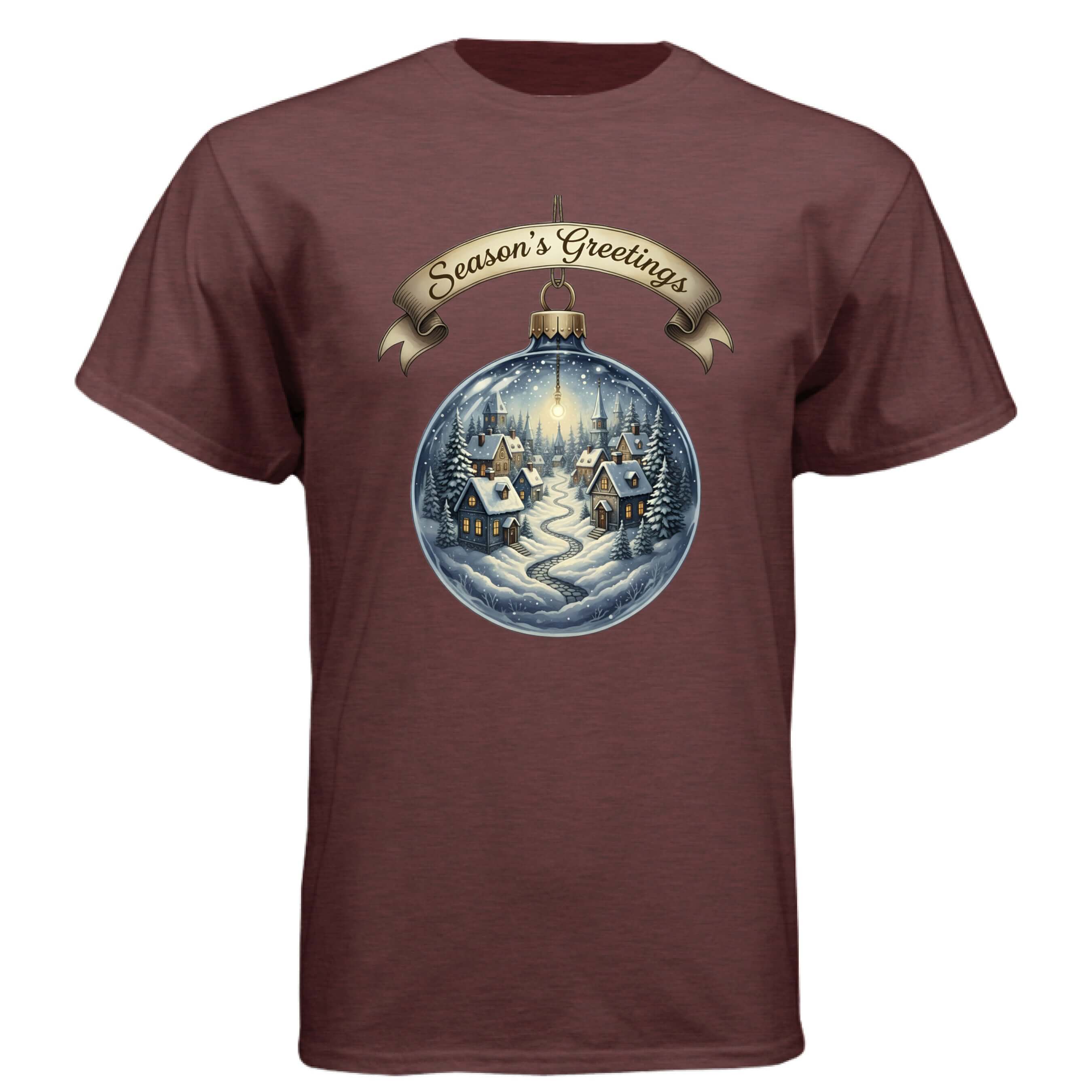 OBSIDIAN CODE presents a cheerful Seasons Greetings tee designed for festive comfort, bright Christmas spirit, and joyful holiday style.