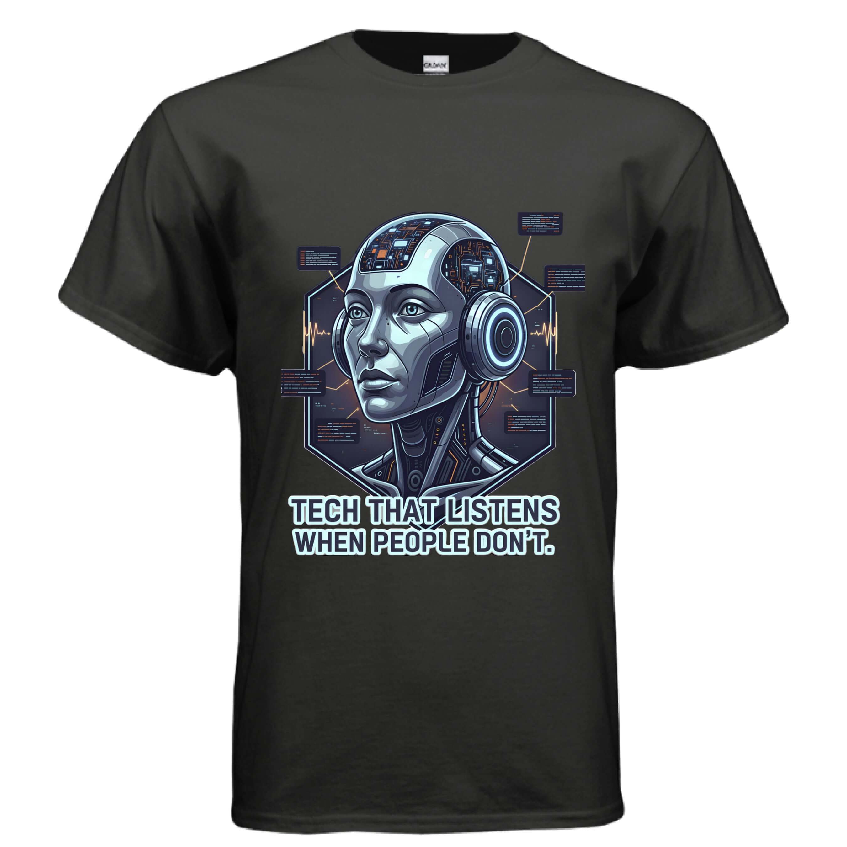 OBSIDIAN CODE delivers a smart Teach That Listens tee for educators embracing AI, EdTech, and modern learning innovation.