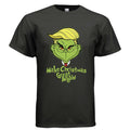 OBSIDIAN CODE Trump Grinch Holiday Tee featuring a playful design with 'Make Christmas Great Again' text.
